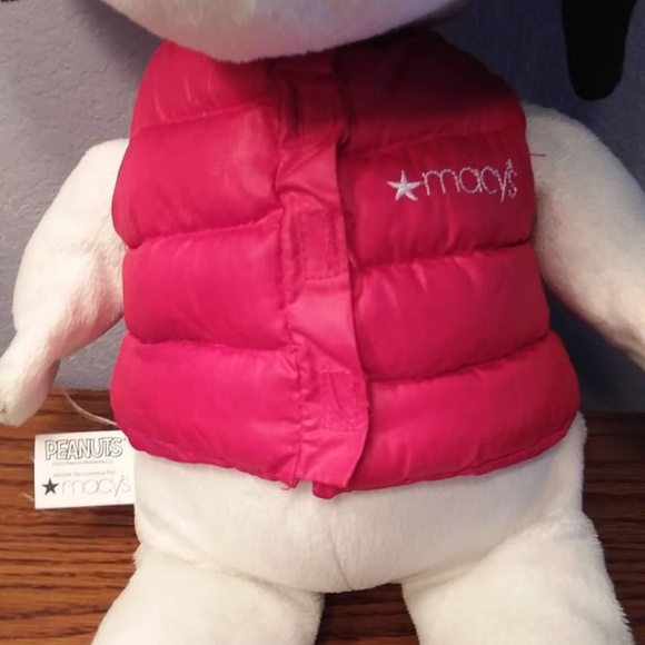 Plush Macys Holiday Christmas Snoopy 17" From 2015 - Picture 3 of 7